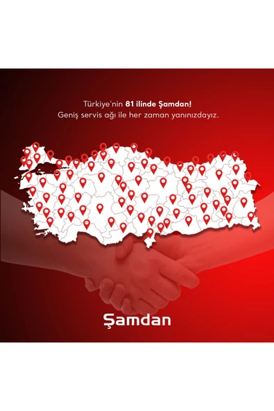 Şamdan 32 Lt. Yuvarlak Üstten Camlı Termostatlı Fırın - Resim 8