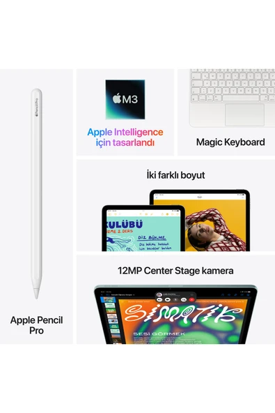 apple 13" iPad Air Wi-Fi + Cellular 256GB - Mavi - Resim 9