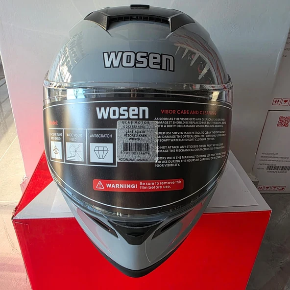 ÇENE AÇILIR VİZÖRLÜ KASK WOSEN L - Resim 3