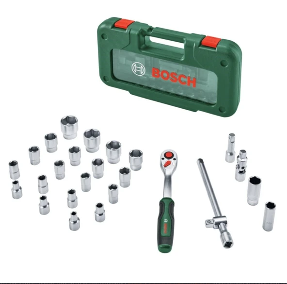 Bosch 1/2'' Cırcır Seti 26 Parça 1600A039J7 ürün görseli 1
