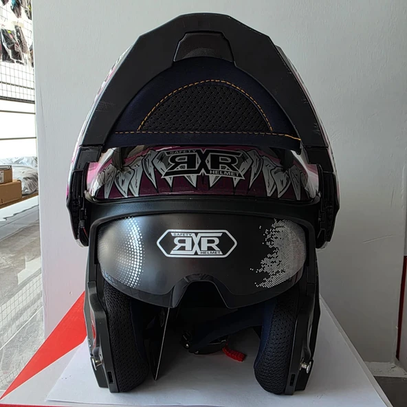 ÇENE AÇILIR KASK VİZÖRLÜ JK-908 XL - Resim 3
