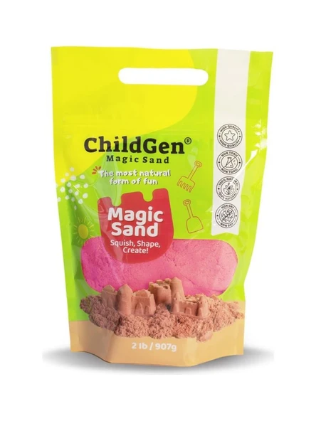 Childgen Doğal Oyun Kumu Refill Paket 907gr - Pembe ürün görseli 1