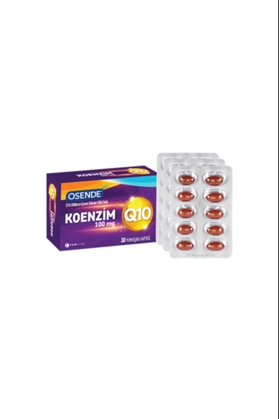 Osende Koenzim Q10 100 mg 30 Kapsül ürün görseli 1