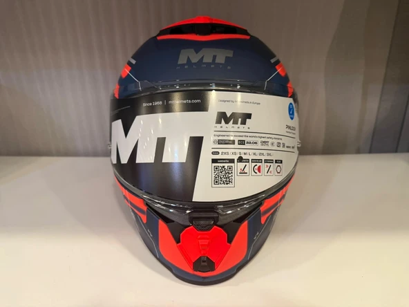 KASK MT THUNDER 4R SV LUMEX C24 MAT TURUNCU - Resim 4