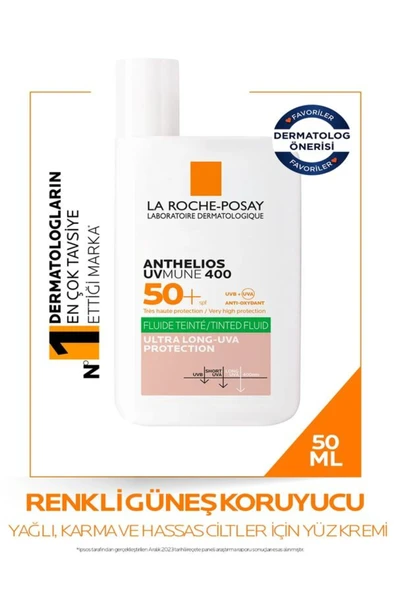 La Roche Posay La Roche PosayAnthelios Oil Control Fluid 50 Renkli Yüz Güneş Kremi 50 ml ürün görseli 1