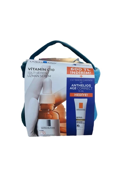 La Roche Posay LA ROCHE VİTAMİN C+ 15ML AGE CORRECT ÇANTALI KOFRE ürün görseli 1