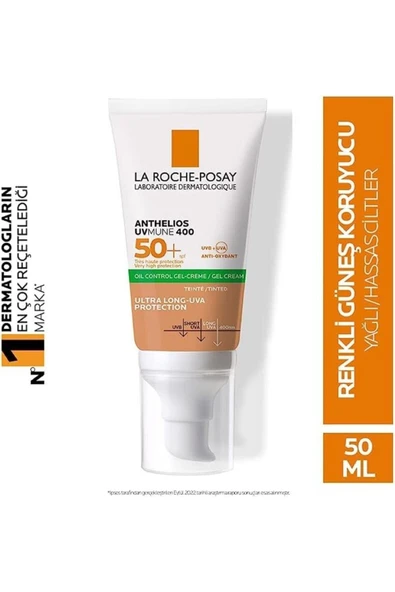 La Roche Posay La Roche-posay Anthelıos Uvmune 400 Spf 50 Renkli Güneş Kremi-50 ml ürün görseli 1