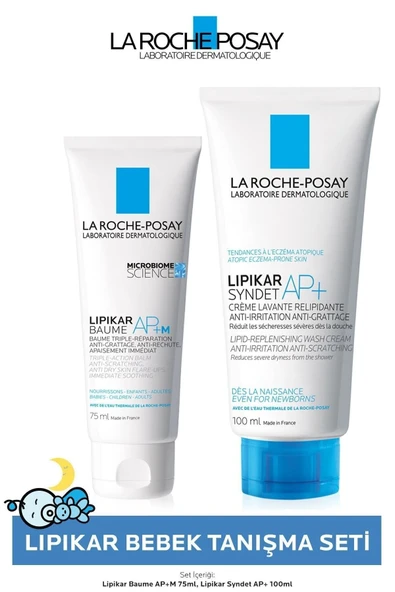 La Roche Posay Cildi Yatıştırıcı ve Nemlendirici Lipikar Bebek Tanışma Seti 75 + 100 /Ml. ürün görseli 1