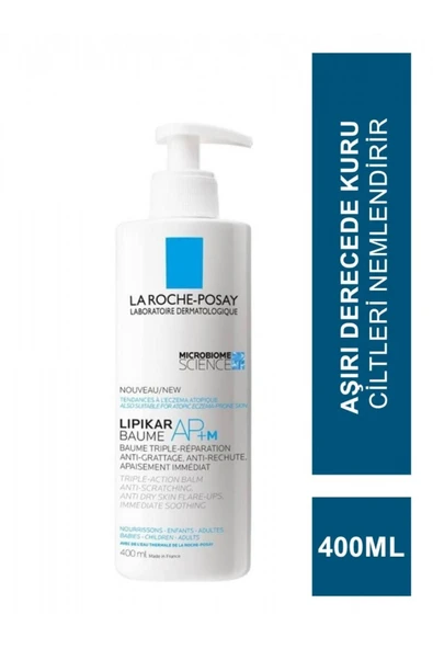 La Roche Posay Lipikar Baume Ap+ M Çok Kuru, Atopiye Eğilimli Ciltler Için Nemlendirici Yüz Ve Vücut Balsamı 400 Ml ürün görseli 1
