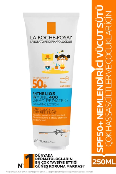 La Roche Posay Anthelios Dermo Pediatrics Uvumne 400 SPF50+ Güneş Koruyucu Vücut Sütü 250ml- Çocuklar İçin ürün görseli 1