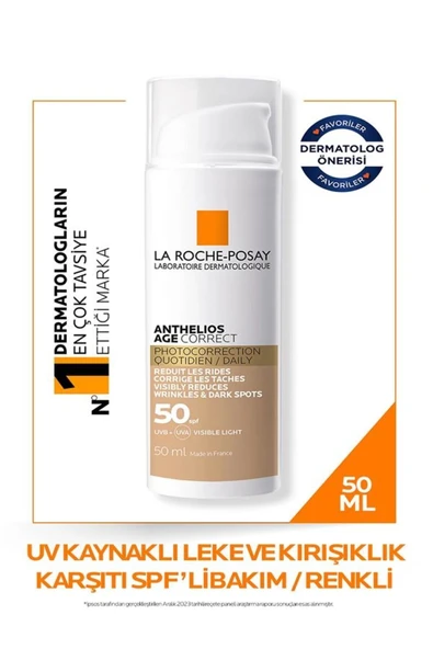 La Roche Posay LEKE KARŞITI ANTHELİOS AGE CORRECT CC KREM-50 ML ürün görseli 1