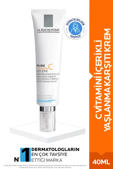 La Roche Posay Saf C vitaminli Yaşlanma Karşıtı Krem Karma Ciltler İçin Işıltı Veren Bakım 40 ml ürün görseli 1