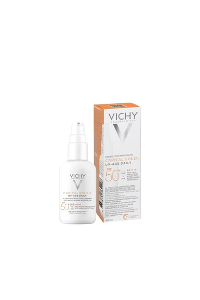 Vichy Capital Soleil UV-Age Daily SPF 50 Yaşlanma Karşıtı Güneş Koruyucu Yüz Kremi 40 ml.vchy1.. ürün görseli 1