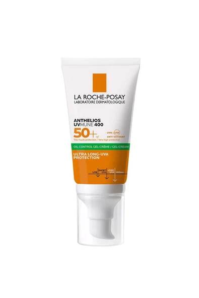 La Roche Posay Anthelios Uvmune Oil Control Parfümsüz Parlama Karşıtı SPF50+ Yüz Güneş Kremi 50 ml ürün görseli 1