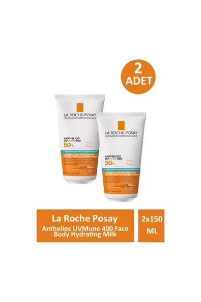 La Roche Posay Anthelios Uvmune 400 Face Body Hydrating Milk 150 Ml - 2 ADET ürün görseli 1