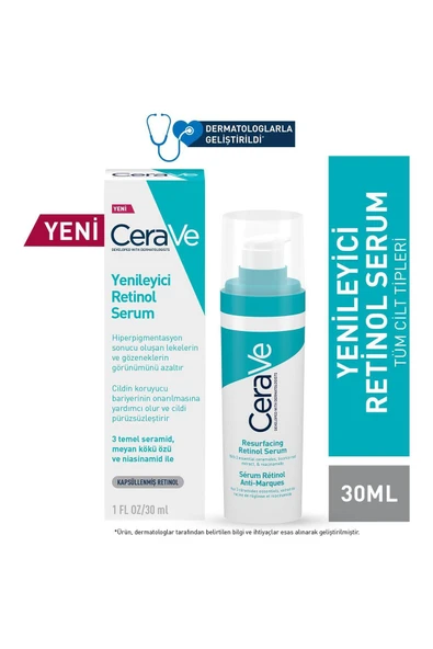 ASFSTORE Cerave Yağlı ve Düzensiz Ciltler için Retinol Serum 30 ml ürün görseli 1