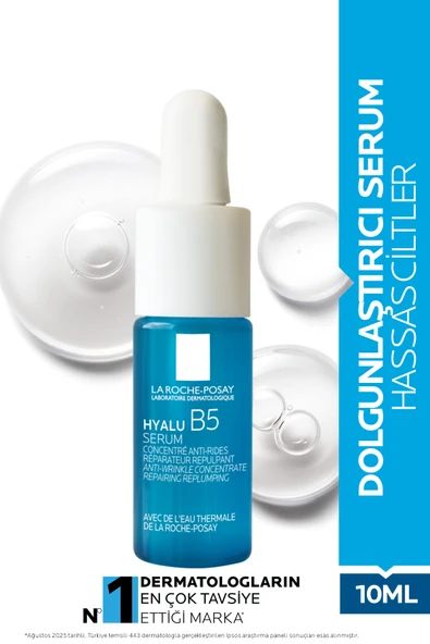 La Roche Posay Kırışıklık Karşıtı ve Dolgunlaştırıcı Hyalüronik Asit İçeren Hyalu B5 Serum 10 ml ürün görseli 1