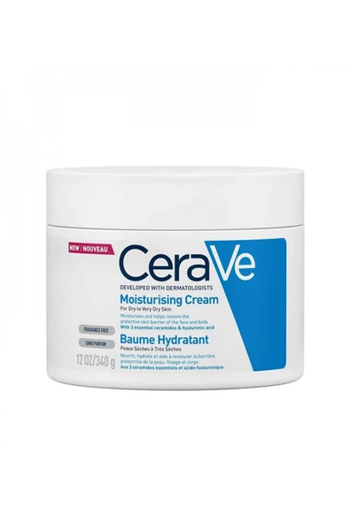 CeraVe Kuru Ciltler İçin Nemlendirici Krem 340g ürün görseli 1