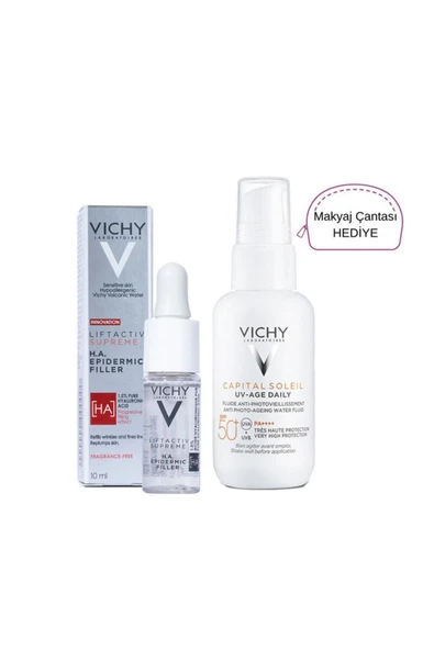 Vichy Capital Soleil Foto Yaşlanma Karşıtı Güneş Kremi 40 Ml + Liftactiv Supreme H.a Epidermic ürün görseli 1