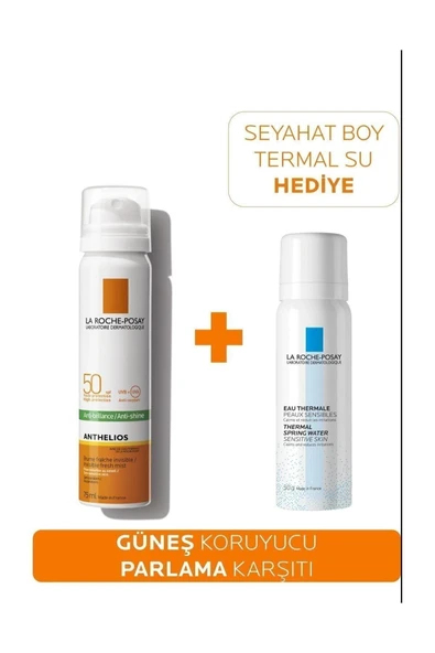 La Roche Posay Yağlı Ciltler Parlama Karşıtı Makyaj ile Uygun Güneş Bakım Seti 75+50''ml ürün görseli 1