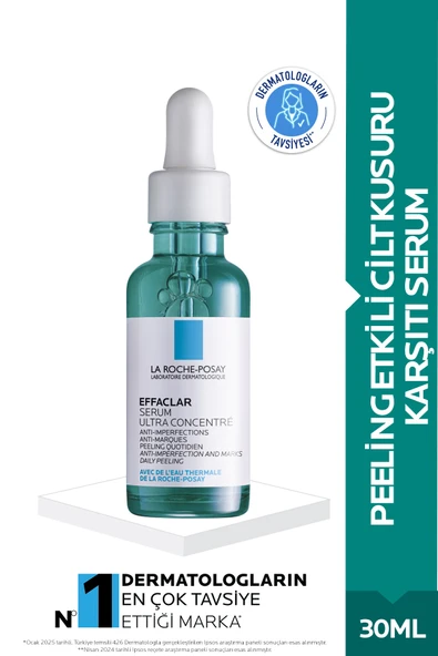 La Roche Posay Effaclar Peeling Etkili Leke Karşıtı Serum Yağlı ve Akneye Eğilm Gösteren Ciltler içi ürün görseli 1