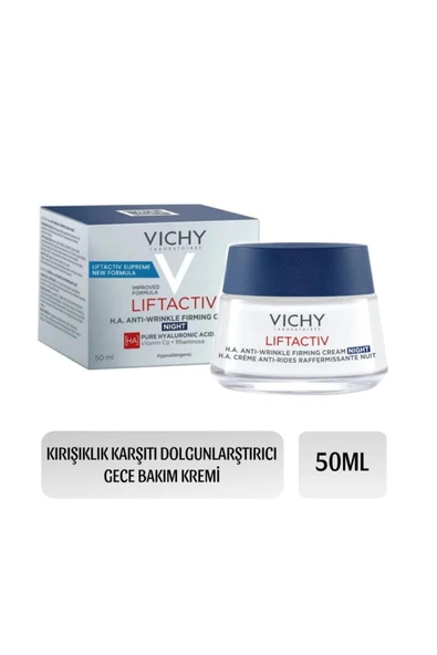 Vichy Liftactiv H.A Kırışıklık Karşıtı Dolgunlaştırıcı Gece Bakım Kremi 50 Ml ürün görseli 1