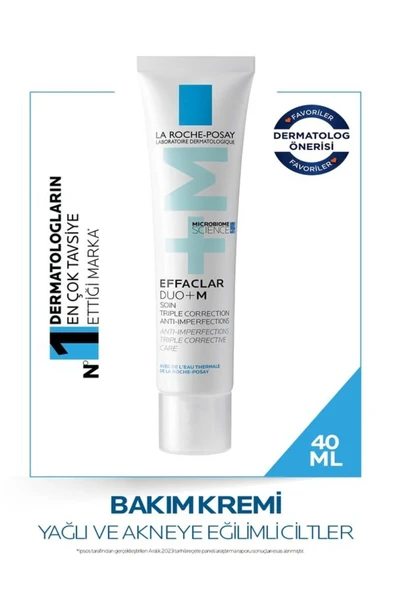 La Roche Posay EFFACLAR DUO+M Yağlı,Akne Eğilimli Ciltler için Cilt Kusuru Karşıtı Bakım Kremi-40 ML ürün görseli 1