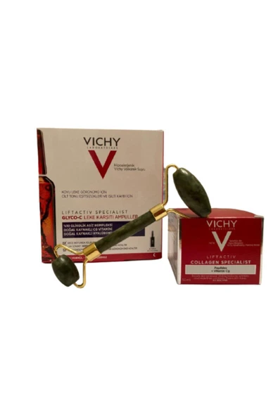 Vichy Kırışıklık Karşıtı Leke Kiti Glyco C Ampul 2 ml x 10 Collagen Specialist 50 ml Roller ürün görseli 1