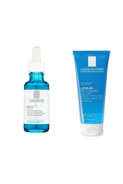 La Roche Posay Hyalu B5 Dolgunlaştırıcı Serum 30 Ml + 100 Ml Lipikar Jel ürün görseli 1
