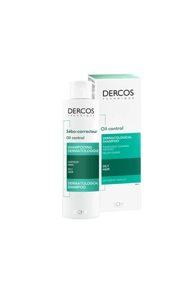 Vichy Yağlanmaya karşı etkili bakım şampuanı ( Dercos Oil Control ) 200 ml ürün görseli 1
