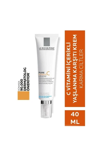 shop L.R.Posay Redermic [C] Saf C Vitamini Light Karma Ciltler Için Işıltı Veren Yaşlanma Karşıtı Krem 4 ürün görseli 1