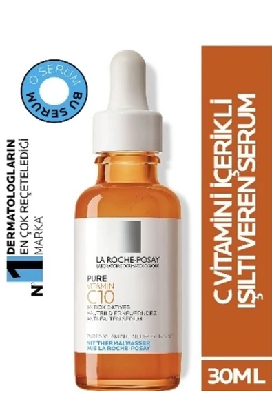 La Roche Posay İçeriginde C Vitamini Bulunan Kuru Ciltleri İçin Nemlendirici Serum 30ML KEYO4 ürün görseli 1