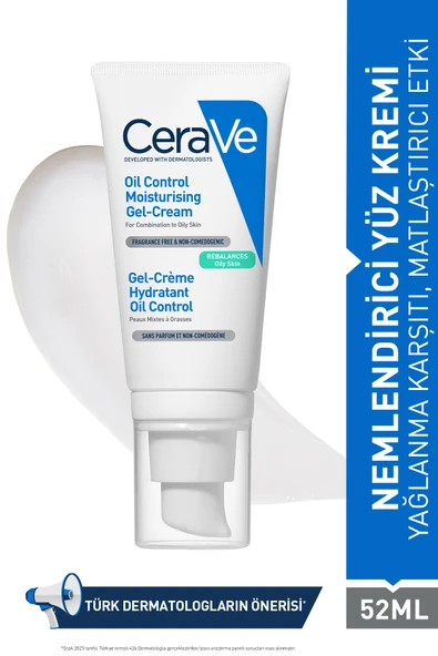 CeraVe Yağlanma Karşıtı Nemlendirici Yüz Kremi 52 ml ürün görseli 1