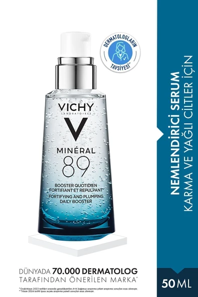 Vichy MİNERAL 89-GÜÇLENDİRİCİ VE DOLGUNLAŞTIRICI,NEMLENDİRİCİ SERUM-50 ML ürün görseli 1