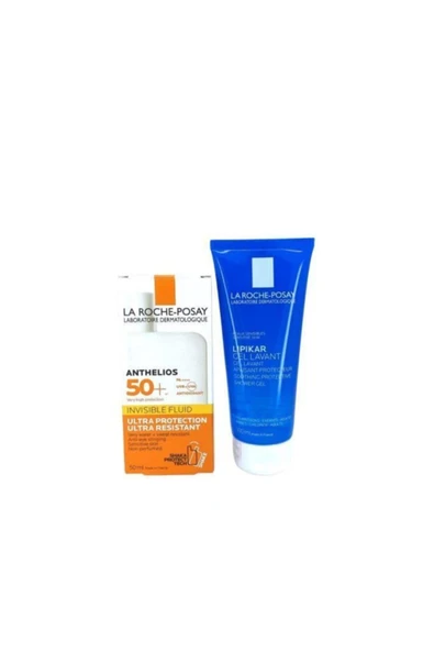 La Roche Posay Anthelios Shaka Fluid Spf50+ 50 Ml + Lipikar Gel Lavant 100 Ml Kofre ürün görseli 1