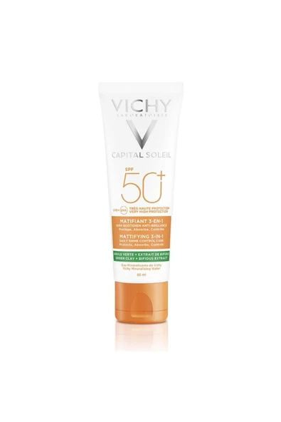 Vichy Capital Soleil Spf 50+ Matlaştırıcı Yüz Güneş Kremi 50 Ml ürün görseli 1