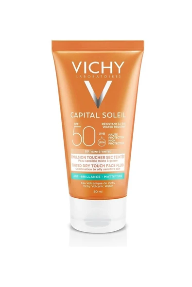 Vichy Karma ve yağlı ciltler için Ideal Soleil Spf 50 Güneş Koruyucu Emülsiyon 50 ml ürün görseli 1