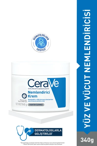 CeraVe Nemlendirici Krem340 Gr Kuru Ve Çok Kuru Ciltler Için 340 Ml ürün görseli 1