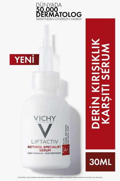 Vichy Liftactiv Retinol Specialist Derin Kırışıklık Karşıtı Serum 30 ml ürün görseli 1