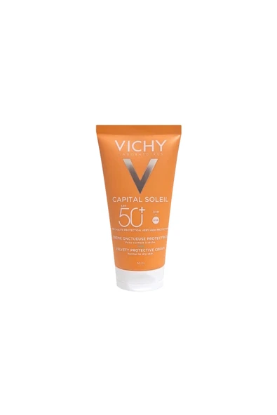 Vichy Capital Soleil SPF50 Velvety Cream Normal ve Kuru Ciltler İçin Nemlendirici Yüz Güneş Kremi 50 ml ürün görseli 1