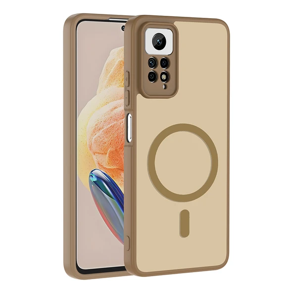 Xiaomi Redmi Note 12 Pro 4G Kılıf Magsafe Şarj Özellikli Mat Tasarım Lüx Babet Kapak ürün görseli 1