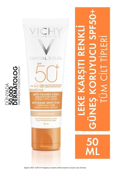 Vichy Capital Soleil Spf 50+Yüz Güneş Kremi 50 ml ürün görseli 1