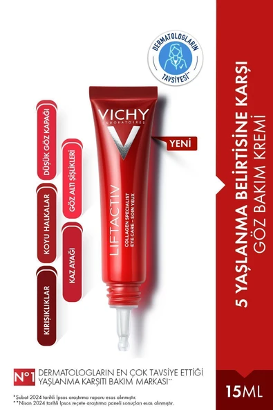 Vichy LİFTACTİV COLLAGEN SPECİALİST EYE CARE CREAM 15 ML DEMBA4793 ürün görseli 1