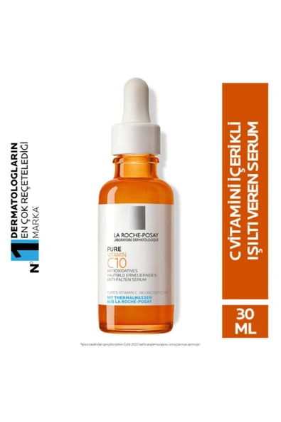 La Roche Posay Saf C Vitamini Işıltı Veren Antioksidan Nemlendirici Aydınlatıcı Serum 30 ml ürün görseli 1