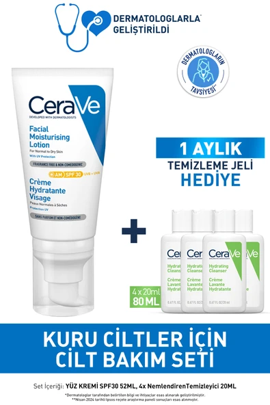 CeraVe Kuru Ciltler İçin Cilt Bakım Seti ürün görseli 1