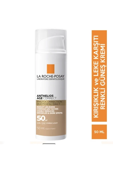 La Roche Posay Anti?-wri?nkle And Anti?-blemi?sh Ti?nted Sunscreen Antheli?os Age Correct Ti?nted Spf 50 50 ml ürün görseli 1