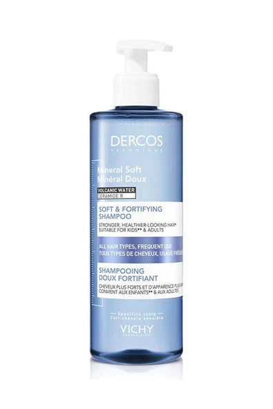 Vichy Dercos Mineral Soft Shampoo 400 ml ürün görseli 1