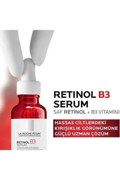 La Roche Posay TÜM CİLT TİPLERİ İÇİN YAŞLANMA VE KIRIŞIKLIK KARŞITI NEMLENDİRİCİ,PÜRÜZSÜZLEŞTİRİCİ SERUM ürün görseli 1