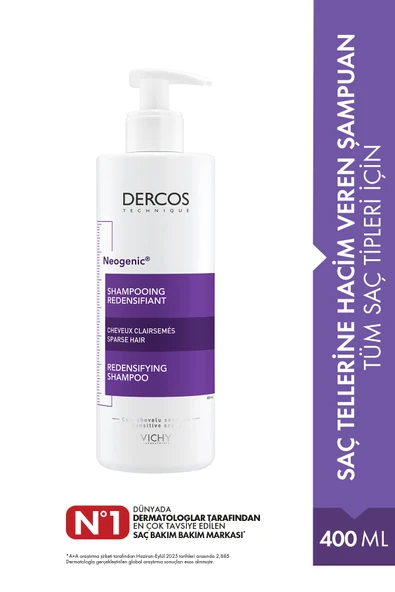 Vichy Dercos Neogenic Şampuan Hacim Veren Şampuan 400 ml ürün görseli 1