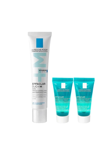 La Roche Posay Effaclar Duo M Krem 40ml Mikro Peeling Jel Vücut 15 ml X2 Adet ürün görseli 1